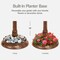 Best Choice Products Solar Outdoor Bird Bath Pedestal Fountain Garden Decoration w/ Fillable Planter Base